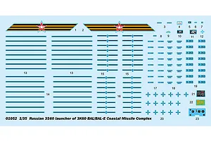 Trumpeter 1/35 Russian 3S60 Launcher of 3K60 BAL/BAL-Elex Coastal Missile Complex Truck Scaled Plastic Model Kit image 41017