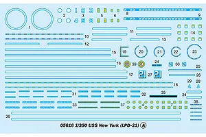 Trumpeter 1/350 USS New York LPD-21 Amphibious Transport Dock Plastic Model Kit image 41029