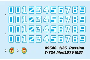 Trumpeter 1/35 Russian 1979 T-72A Main Battle Tank Scaled Plastic Model Kit image 41060