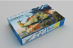 Trumpeter 1/48 H-34 US Marines Helicopter Scaled Plastic Model Kit