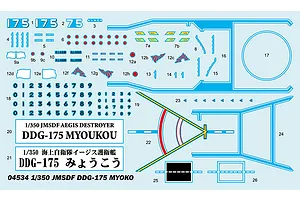 Trumpeter 1/350 JMSDF DDG-175 Myoko Plastic Model Kit image 41133