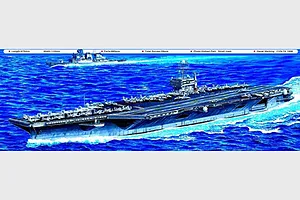 Trumpeter 1/700 USS John C. Stennis CVN-74 Aircraft Carrier Plastic Model Kit image 41206