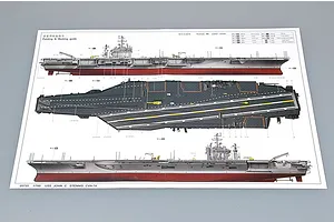 Trumpeter 1/700 USS John C. Stennis CVN-74 Aircraft Carrier Plastic Model Kit image 41209