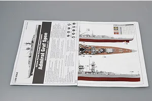 Trumpeter 1/350 German Pocket Battleship (Panzer Schiff) Admiral Graf Spee Battleship Plastic Model Kit image 41270
