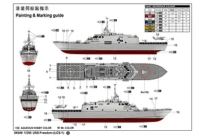 Trumpeter 1/350 USS Freedom LCS-1 Plastic Model Kit image 41317