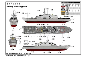 Trumpeter 1/350 USS Freedom LCS-1 Plastic Model Kit image 41318