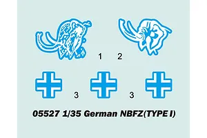 Trumpeter 1/35 German NBFZ (Type 1) Heavy Tank Scaled Plastic Model Kit image 41471