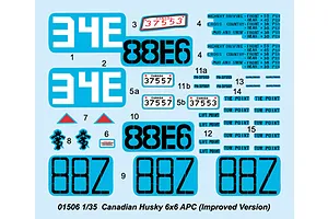 Trumpeter 1/35 Canadian Husky 6x6 AVGP (Improved Version) Armoured Vehicle Scaled Plastic Model Kit