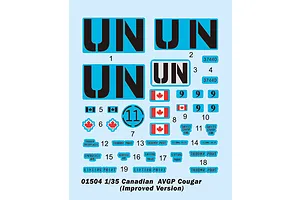 Trumpeter 1/35 Canadian Cougar AVGP (Improved Version) Armoured Vehicle Scaled Plastic Model Kit image 41504
