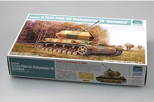 Trumpeter 1/35 German 43 Flakpanzer IV Ostwind Self-Propelled Anti-Aircraft Gun Scaled Plastic Model Kit image 41555