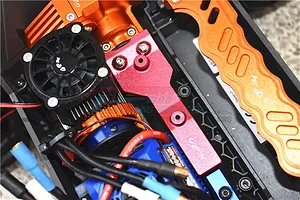 GPM Blue Aluminium Maxx 4S Rear Chassis Link Brace image 41677