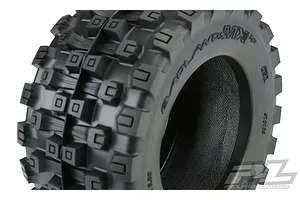 Pro-Line 3.8" MX38 HP Belted Tyres on Black Raid Rims - Glued Wheels 2Pcs image 41821