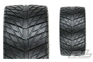 Pro-Line 3.8" Street Fighter HP Belted Tyres on Black Raid Rims - Glued Wheels 2Pcs image 41823