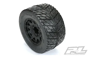 Pro-Line 3.8" Street Fighter HP Belted Tyres on Black Raid Rims - Glued Wheels 2Pcs image 41826