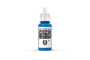 Vallejo Model Colour Fluorescent Blue Acrylic Paint 17ml