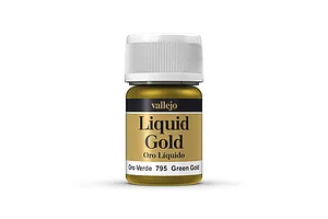 Vallejo Model Colour Metallic Green Gold (Alcohol Base) Acrylic Paint 35ml image 42077