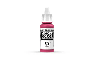 Vallejo Model Colour Sunset Red Acrylic Paint 17ml