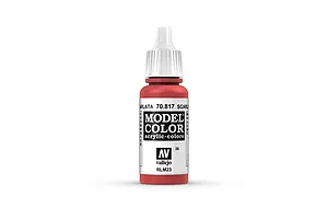 Vallejo Model Colour Scarlet Acrylic Paint 17ml image 42096