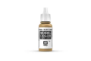 Vallejo Model Colour Green Ochre Acrylic Paint 17ml