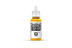 Vallejo Model Colour Transparent Yellow Acrylic Paint 17ml