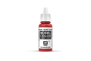 Vallejo Model Colour Dark Vermillion Acrylic Paint 17ml