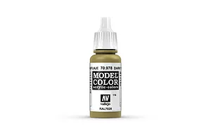 Vallejo Model Colour Dark Yellow Acrylic Paint 17ml