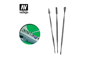 Vallejo Stainless Steel Carver Tool Set 3Pcs