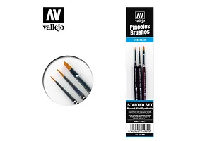 Vallejo Model Air Basic Color Set 72Pcs w/ Brushes & Plastic Storage Case image 42315