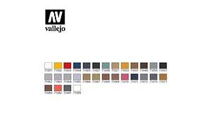 Vallejo Model Air Basic Colors 29Pcs w/ Airbrush & Plastic Storage Case image 42318