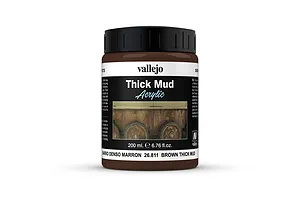 Vallejo Diorama Effects Brown Mud 200ml image 42643