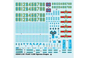 Trumpeter 1/48 PLAAF J-10B Vigorous Dragon Fighter Jet Scaled Plastic Model Kit image 42715