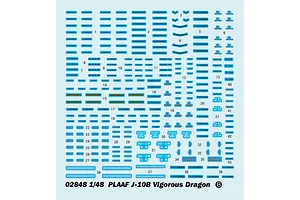 Trumpeter 1/48 PLAAF J-10B Vigorous Dragon Fighter Jet Scaled Plastic Model Kit image 42716