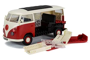 Airfix Quickbuild Volkswagen Kombi Camper Van Plastic Model Kit - Red & White image 42745