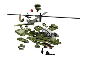 Airfix Quickbuild Apache Helicopter Scaled Plastic Model Kit - Green image 42773