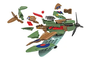 Airfix Quickbuild British Spitfire Fighter Plastic Model Kit image 42817