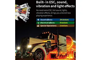 G.T. Power 1/14 Pro Truck LED Lighting, Sound & Vibration System w/ Bluetooth image 42847