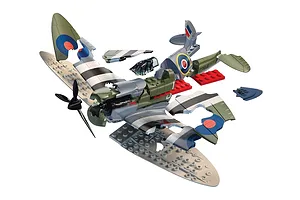 Airfix British D-Day Spitfire Fighter Quickbuild Plastic Model Kit image 42946
