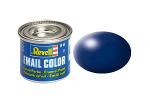 Revell 350 Silk Dark Blue Enamel Paint 14ml image 43200