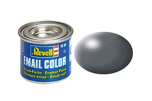 Revell 378 Silk Dark Grey Enamel Paint 14ml image 43218