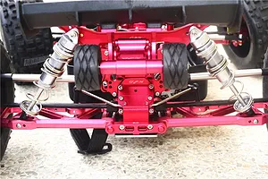 GPM Red Aluminium Rear ARRMA Kraton, Outcast Complete 135mm Adjustable Shocks w/ Mounting Hardware image 43282
