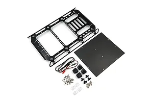 Yeah Racing TRX-4 Mercedes Benz G 500 Black Aluminium & Carbon Roof Rack w/ LED Lights image 43305