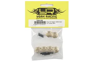 Yeah Racing TRX-6 High Mass Brass 12x8mm Hexes 6Pcs image 43311
