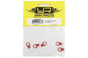 Yeah Racing 1/10 Red Aluminium Tow Hooks Scaled Accessories 5Pcs image 43318