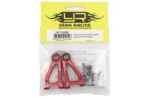 Yeah Racing Red Aluminium Tamiya TT-01 & TT-01E Front Lower Suspension Arms 2Pcs w/ Hardware image 43326
