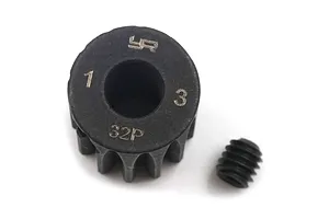 Yeah Racing HD Steel 13T 32dp/0.8Mod Pinion Gear image 43339