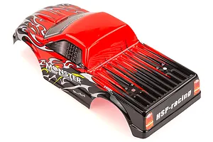 HSP 1/10 Binturong Truck Painted Red Body Shell image 43438