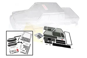 Traxxas TRX-6 Mercedes Benz G 63 AMG 6x6 Clear Unpainted Body Shell w/ Decal Sheet & Scale Parts image 43468