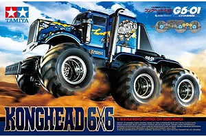 Tamiya G6-01 Konghead RC Monster Truck Electric 6x6 1/18 Kit image 43689