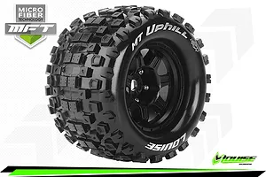 Louise 3.8" MT-Uphill MFT Tyres on (0 Offset) Black Rims - Glued Wheels 2Pcs image 43867