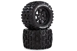 Louise 3.8" MT-Pioneer MFT Tyres on (0 Offset) Black Rims - Glued Wheels 2Pcs image 43873